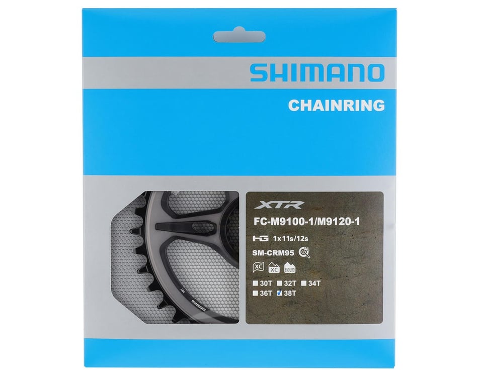 Shimano XTR M9100 SM-CRM95 Direct Mount Chainring (Black) (1 x 12 Speed)  (Single) (38T) (0mm Offset)