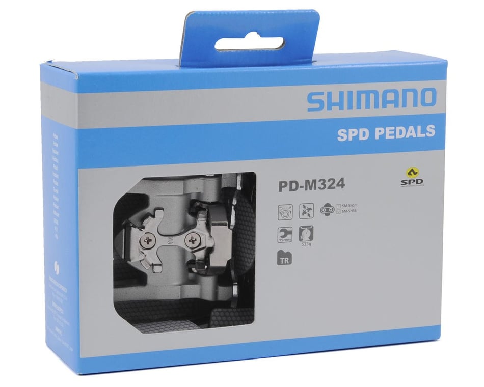 Afkorting Onschuldig etiket Shimano PD-M324 SPD/Platform Pedals (Silver) (Dual-Purpose) - Performance  Bicycle