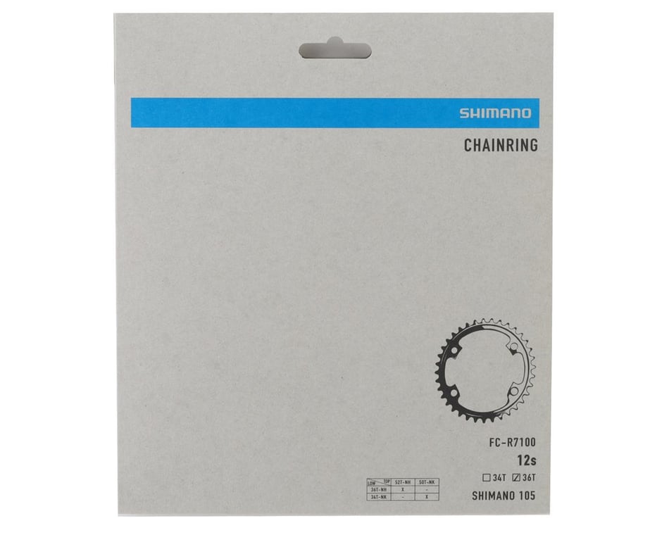 Shimano 105 FC-R7100 Chainring (Black) (2 x 12 Speed) (110mm