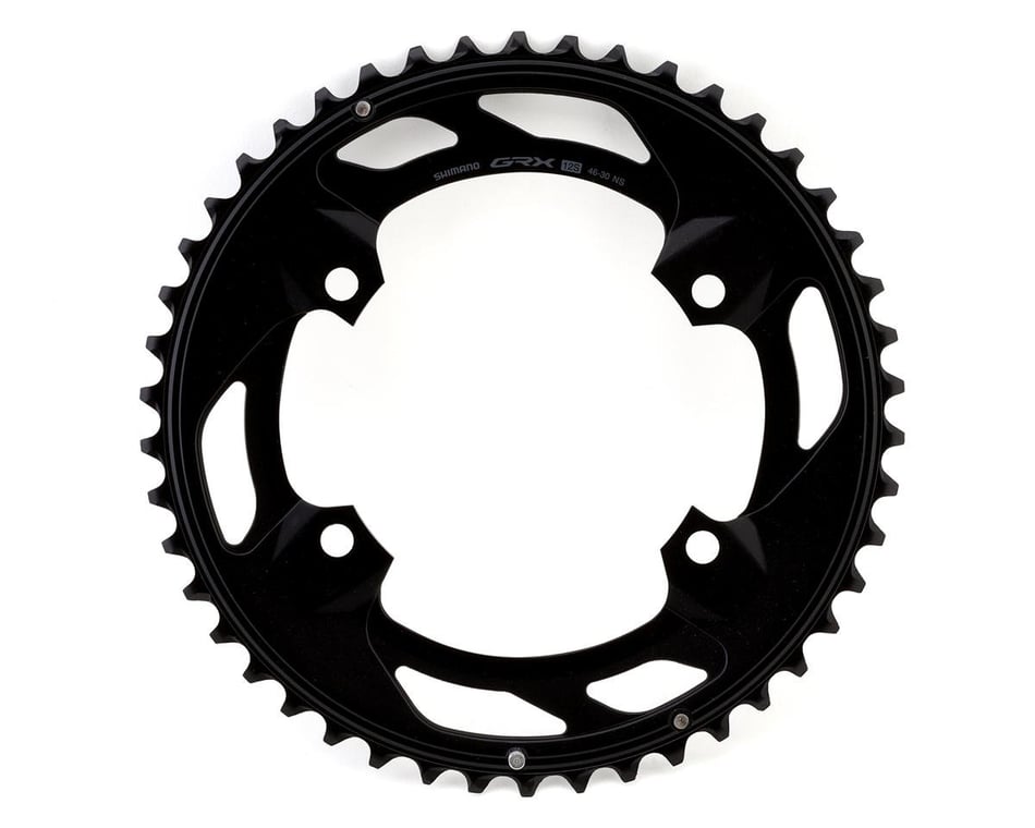 Shimano GRX FC-RX610-2 Chainring (Black) (80/110m Asymmetric BCD) (2 x 12  Speed) (Outer) (46T)