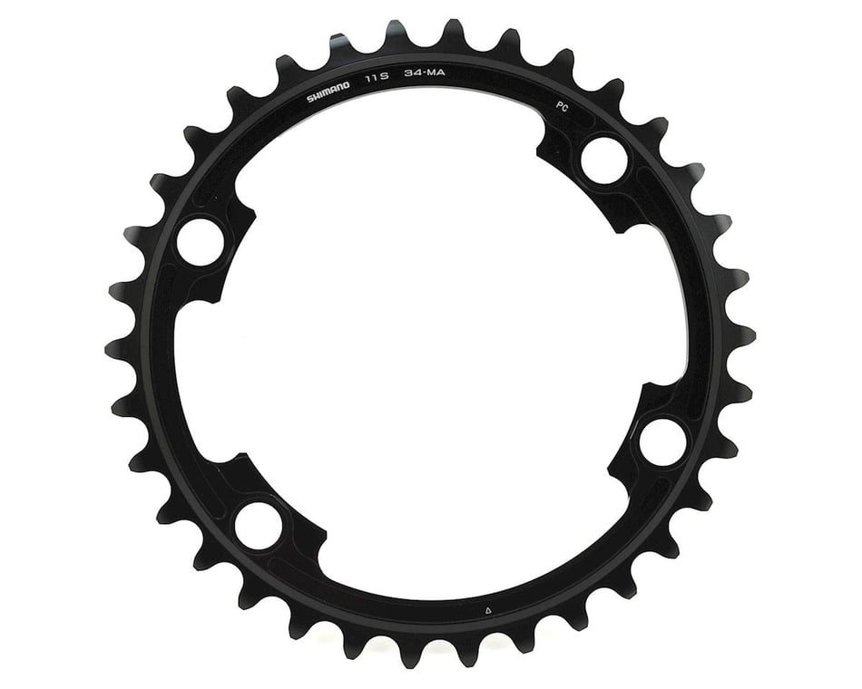 Shimano Dura-Ace FC-9000 Chainrings (Black/Silver) (2 x 11 Speed) (110mm  BCD) (Inner) (34T) - Performance Bicycle