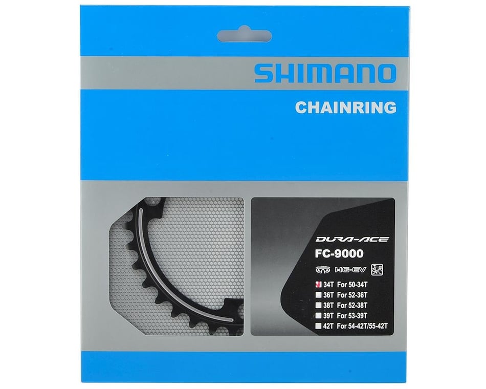 Shimano Kettenblätter DURA-ACE FC-9000 53Z MD 110mm Alu/Carbon Silber sz