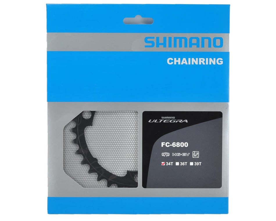 Shimano Ultegra FC-6800 Chainrings (Black) (2 x 11 Speed) (110mm BCD)  (Inner) (34T) - Performance Bicycle