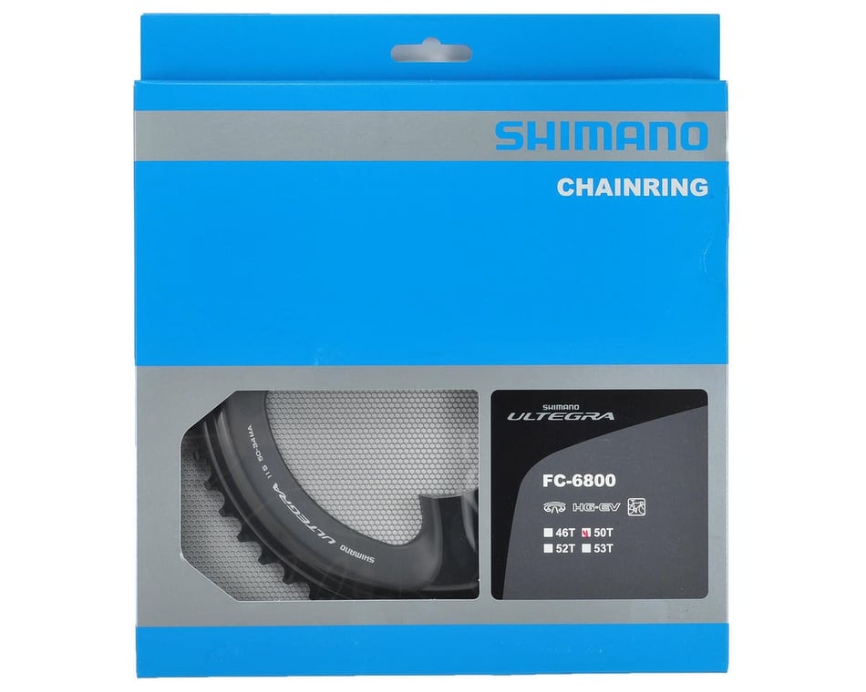 Shimano Ultegra FC-6800 Chainrings (Black) (2 x 11 Speed) (110mm BCD)  (Outer) (50T) - Performance Bicycle