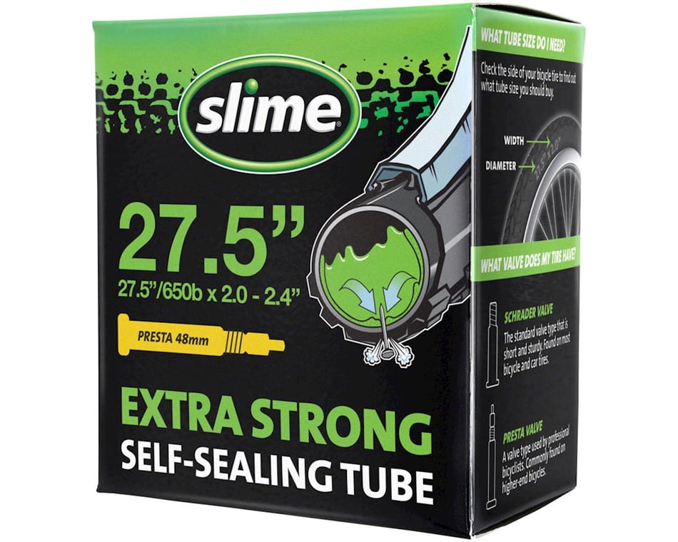 Slime 27.5/650b Self-Sealing Inner Tube (Presta) (2.0 - 2.4) (48mm) -  Performance Bicycle
