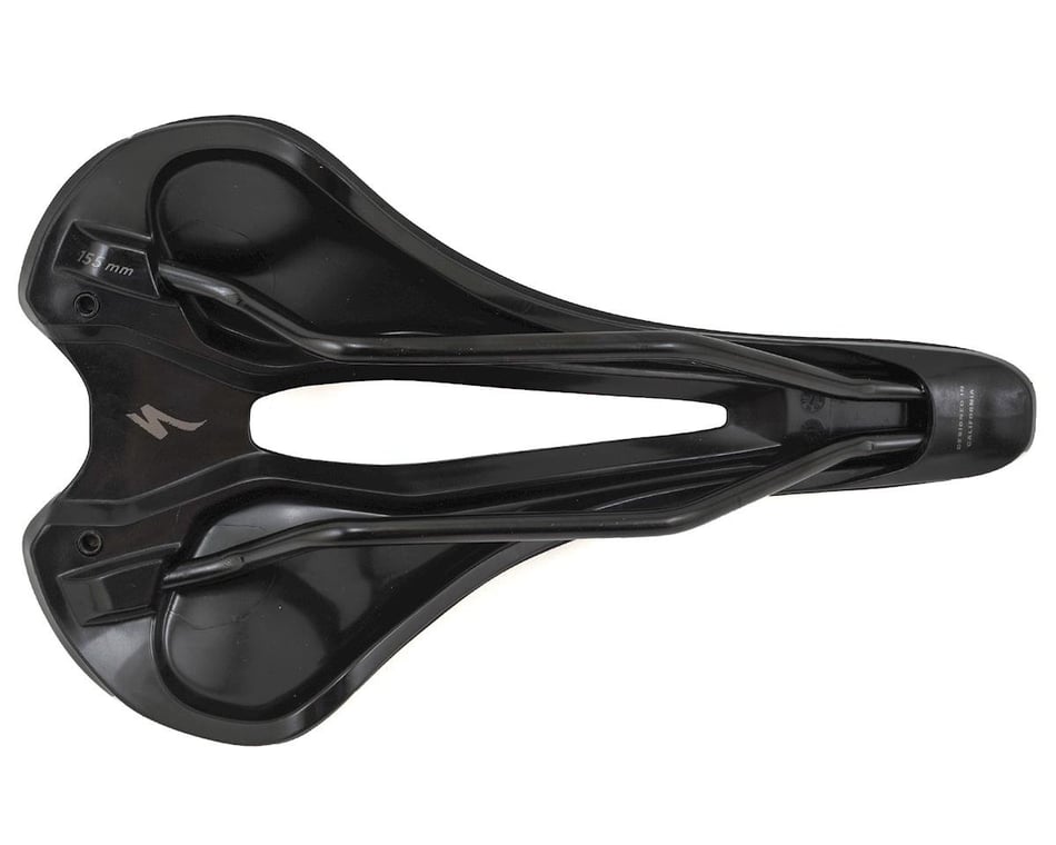 Specialized Romin Evo Comp Gel Saddle (Black) (Chromoly Rails) (155mm)