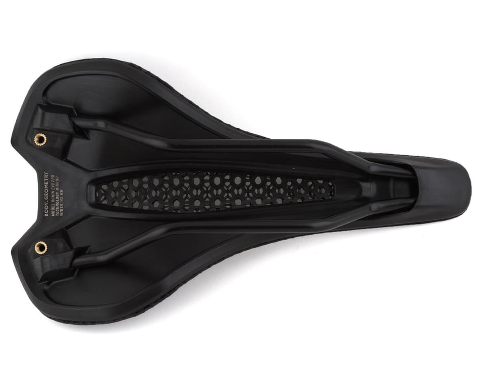 Specialized Romin Evo Pro Mirror Saddle (Black) (Titanium Rails)  (3D-Printed) (143mm) - Performance Bicycle