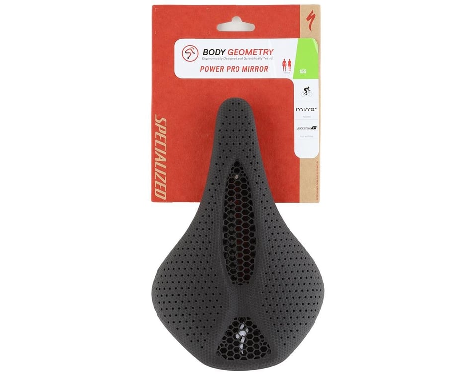 Specialized Power Pro Mirror Saddle (Black) (Titanium Rails) (3D-Printed)  (155mm)