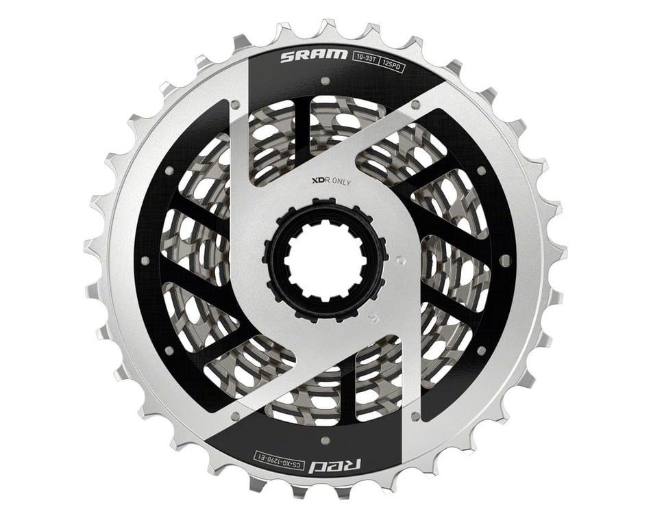 SRAM RED AXS XG-1290 Cassette (Silver) (12 Speed) (SRAM XDR) (E1) (10-33T)  (2024)