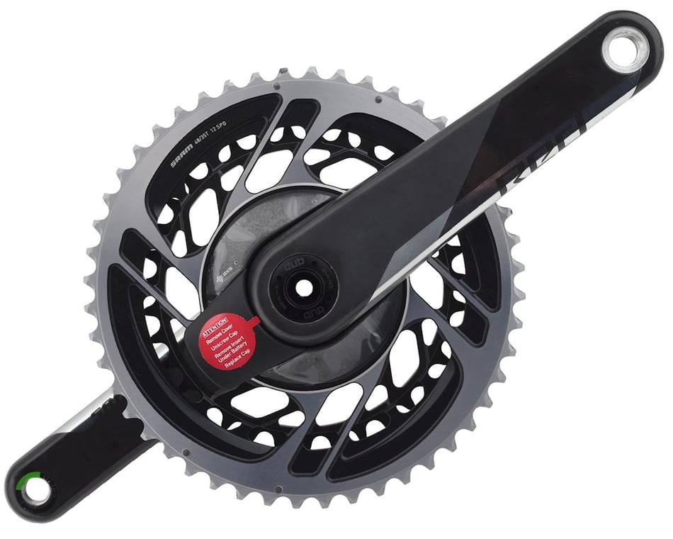 SRAM Red AXS Power Meter Crankset (Black) (2 x 12 Speed) (DUB Spindle)  (172.5mm) (48/35T) (Quarq DZero)