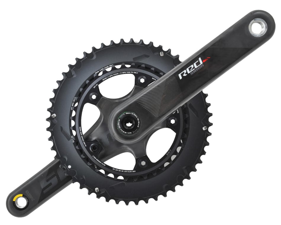 Ingen måde fængsel Eksamensbevis SRAM Red Crankset (Black) (2 x 11 Speed) (GXP Spindle) (C2) (175mm)  (52/36T) - Performance Bicycle