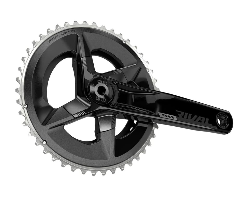 SRAM Rival AXS Crankset (Black) (2 x 12 Speed) (DUB Spindle) (D1) (170mm)  (48/35T) (107 BCD) (Bottom Bracket Not Included)