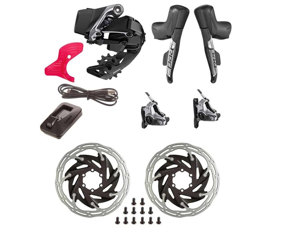 SRAM RED eTap AXS HRD Groupset 1 x 12 Speed Flat Mount Performance Bicycle