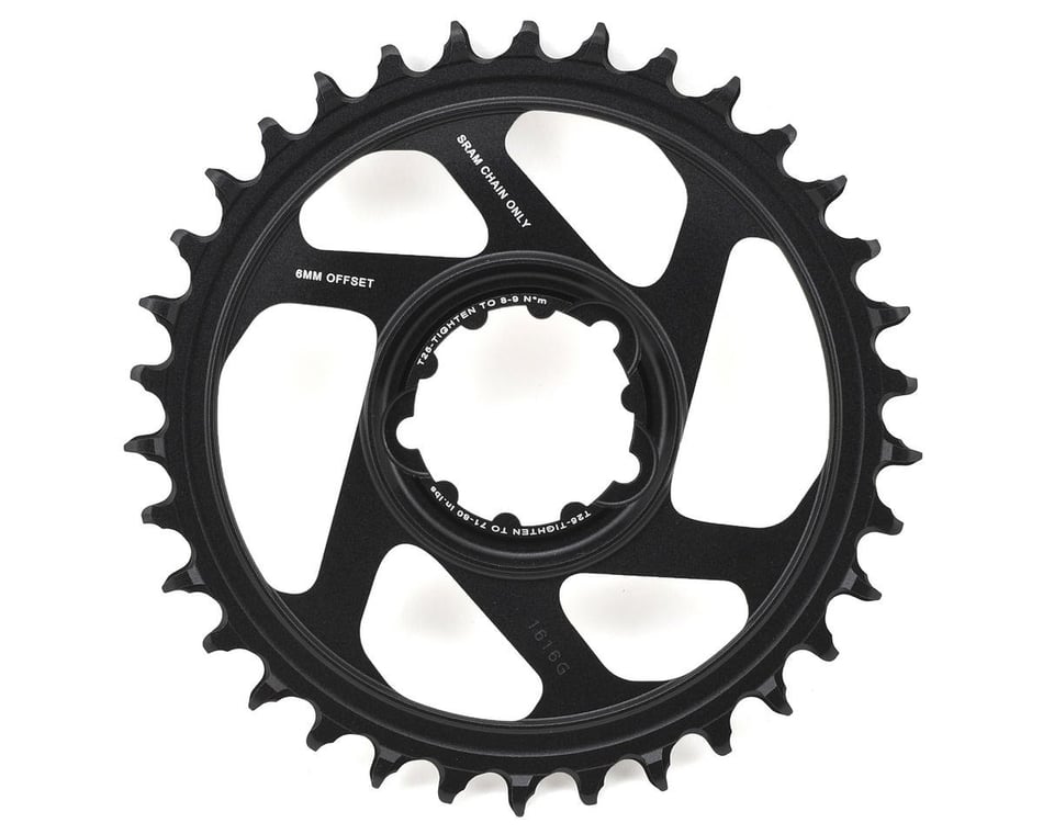 SRAM X-Sync 2 Eagle Direct Mount Chainring (Black) (1 x 10/11/12 Speed)  (Single) (6mm Offset) (34T)