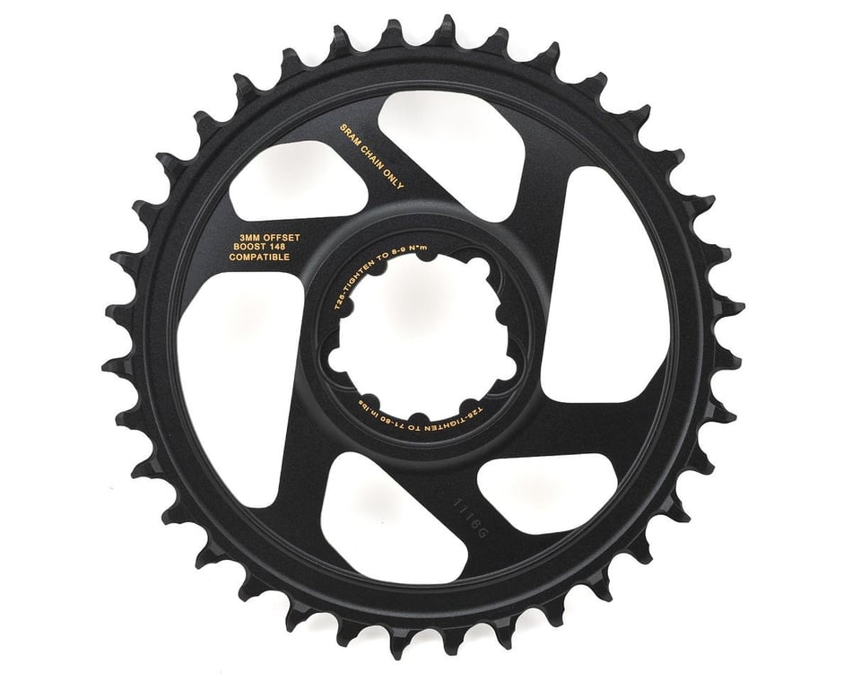 SRAM X-Sync 2 Eagle Direct Mount Chainring (Black/Gold) (1 x 10/11/12  Speed) (Single) (3mm Offset/Boost) (36T)