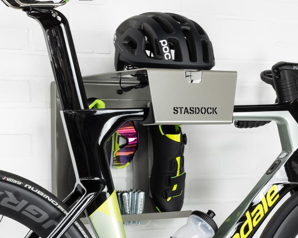 Stasdock Wall Mounted Bike Hanger (Deep Silver) - Performance Bicycle