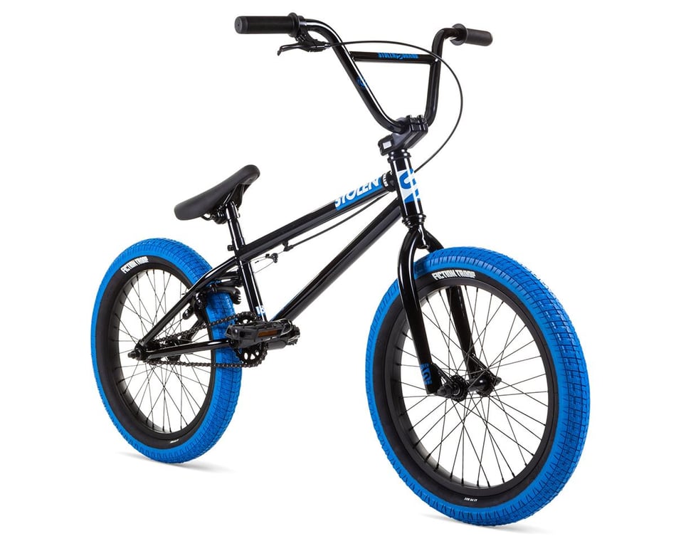 legering Jordbær backup Stolen 2022 Agent 18" BMX Bike (18" Toptube) (Black/Dark Blue) -  Performance Bicycle
