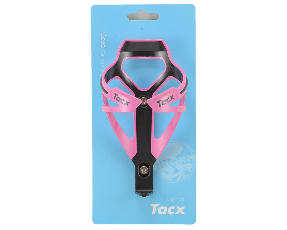 New Tacx Deva Bottle Cage Polyamide Bicycle Bike Water Pink w/ Black 