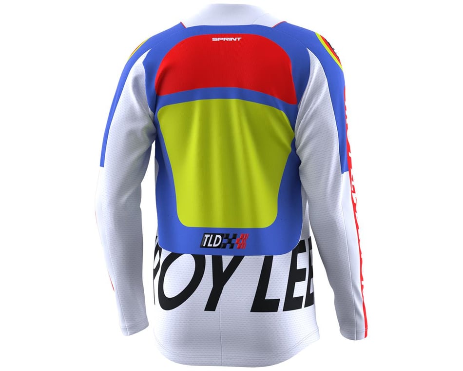 Troy Lee Designs Youth Sprint Long Sleeve Jersey (Drop in White) (L)