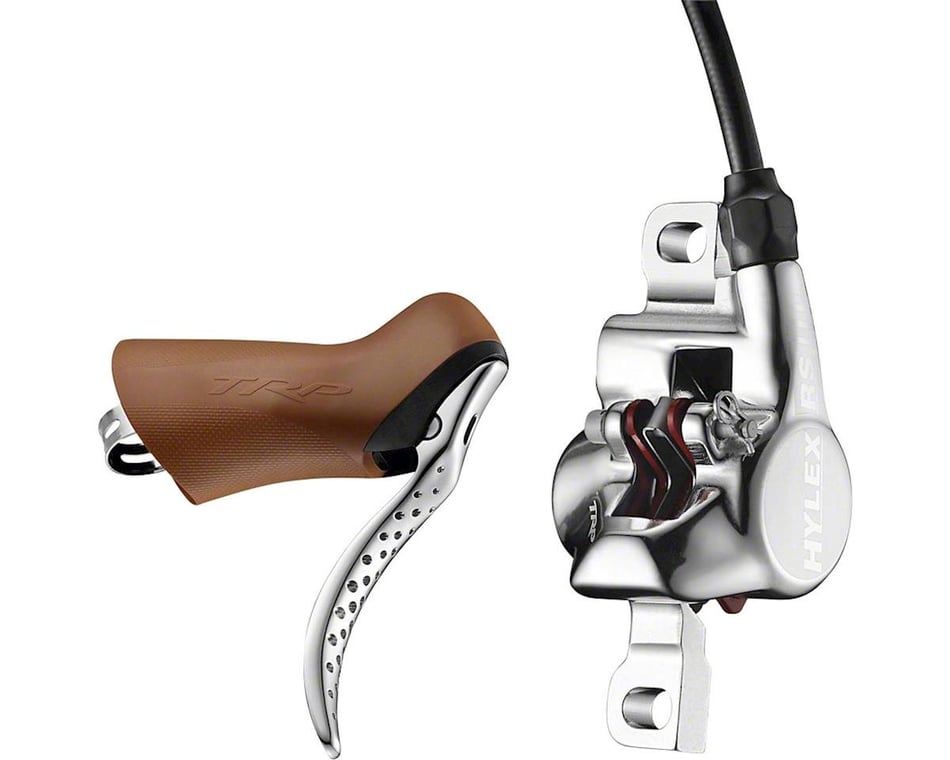 TRP Hylex RS Hydraulic Disc Brake and Lever Gum Silver Front Post Mount Performance Bicycle