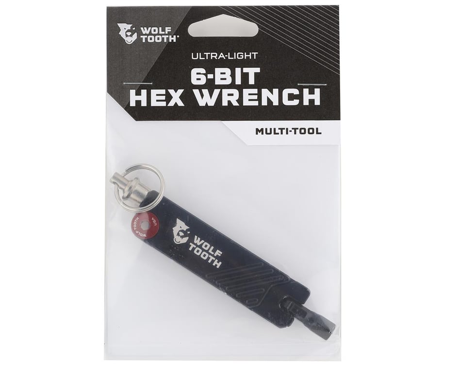 Wolf Tooth Components 6-Bit Hex Wrench Multi-Tool With Key Chain (Red)