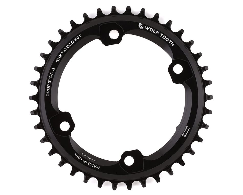 Wolf Tooth Components Shimano GRX Chainring (Black) (Drop-Stop B