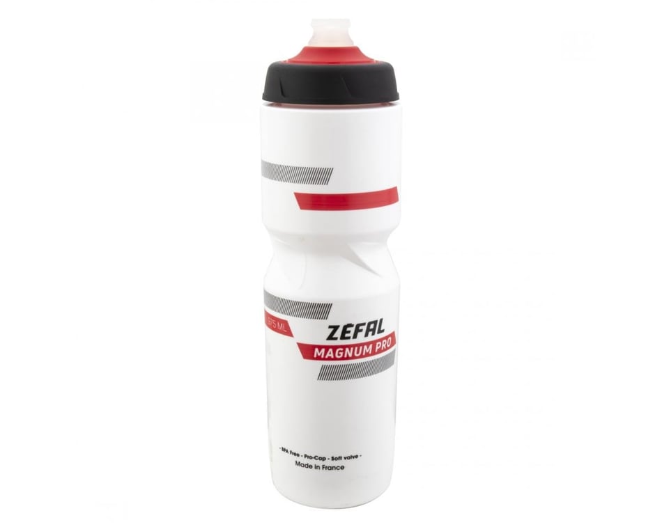 Zefal Magnum Pro Extra Large Water Bottle (White/Red) (33oz