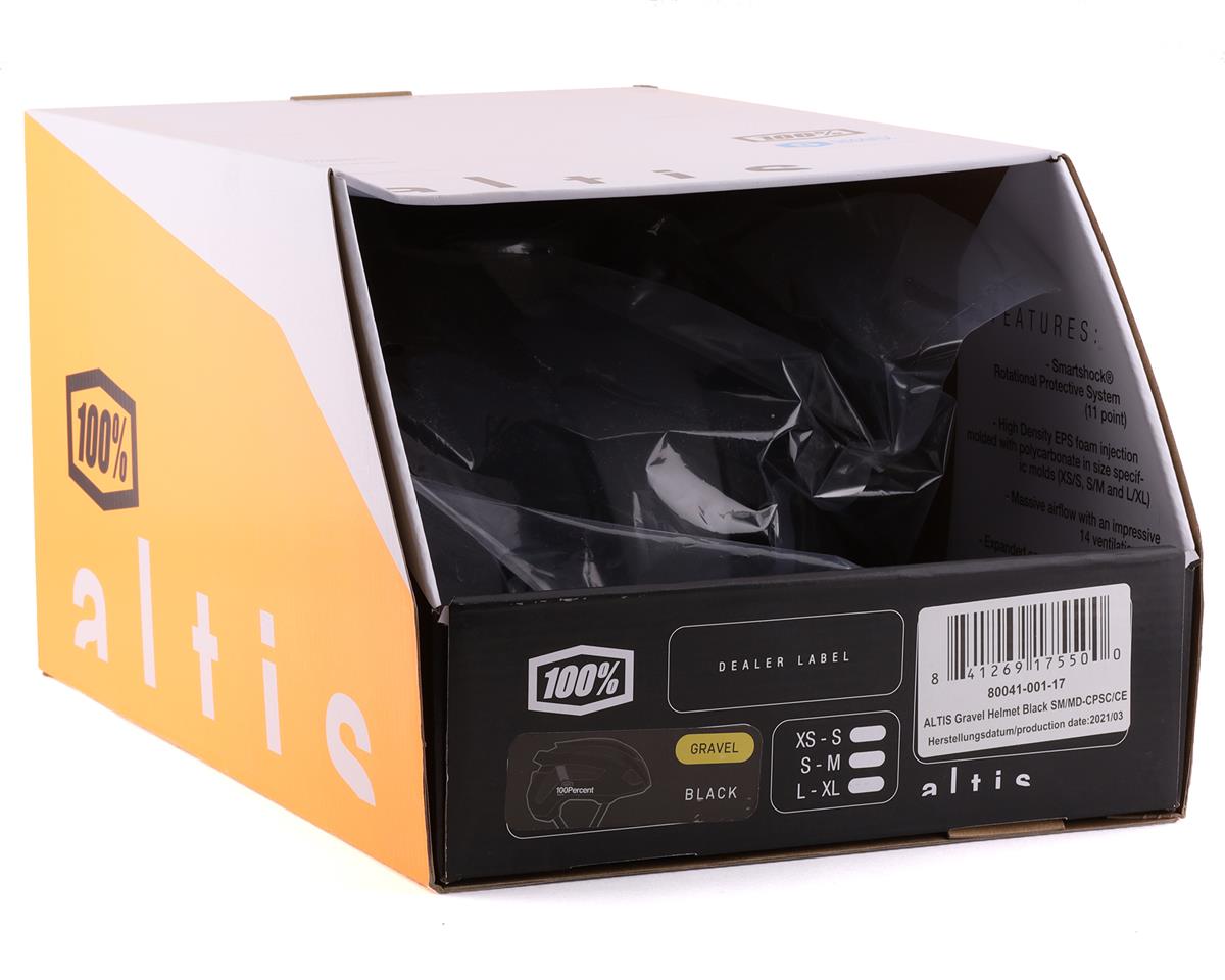 100% Altis Gravel Helmet (Black) (XS/S) - Performance Bicycle