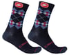 Castelli Rombo 18 Socks (Savile Blue/Indigo/Dusk Blue) (2XL)