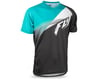Image 1 for Fly Racing Super D Jersey (Black/White/Teal) (S)