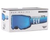 Image 3 for Fly Racing Youth Zone Goggles (Black/Blue) (Sky Blue Mirror/Smoke Lens)