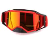 Fly Racing Zone Pro Goggles (Red) (Red Mirror/Amber Lens) (w/ Post)