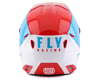 Image 2 for Fly Racing Youth Kinetic Straight Edge Helmet (Red/White/Blue) (Youth S)