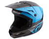 Fly Racing Kinetic Straight Edge Helmet (Blue/Grey/Black) (L)