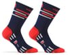 Giordana FR-C Tall Lines Socks (Midnight Blue/Red/Grey) (L)