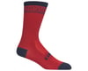 Giro Comp Racer High Rise Socks (Dark Red Lines) (S)