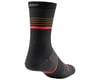 Image 2 for Louis Garneau Conti Long Socks (Black/Red) (S/M)