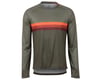 Image 1 for Pearl Izumi Summit Long Sleeve Jersey (Pale Olive/Sunset Stripe) (2XL)