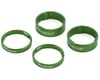 Reverse Components Ultralight Headset Spacer Set (Green) (4)