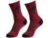 Specialized Merino Midweight Tall Logo Socks (Maroon) (L)