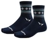 Swiftwick Vision Five Winter Socks (Navy Snowflake) (L)