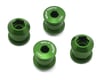 Image 1 for Wolf Tooth Components Dual Hex Fitting Chainring Bolts (Green) (6mm) (4-Pack)