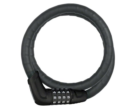 Abus Steel-O-Flex 6615C Combination Cable Lock w/ Mount (Black) (31.5")