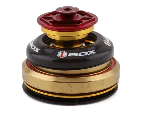 Box One Carbon Integrated Headset (Red) (Tapered) (1-1/8 to 1.5")