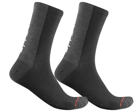 Castelli Men's Bandito Wool 18 Socks (Black) (S/M)
