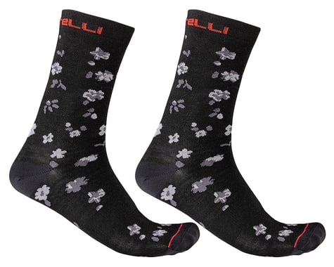 Castelli Fuga 18 Socks (Black/Dark Grey) (S/M)