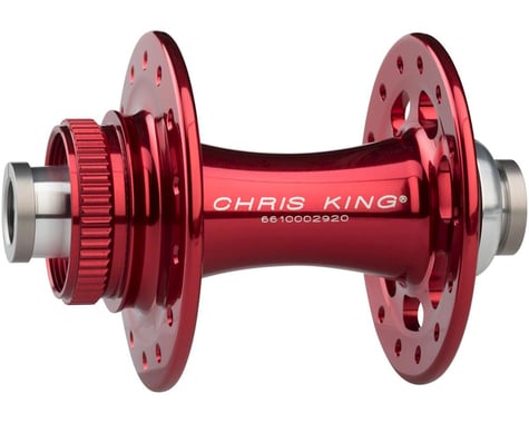 Chris King R45D 12mm Front Disc Hub (Red) (Centerlock) (12 x 100mm) (28H)