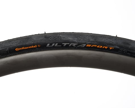 Continental Ultra Sport II Tire Steel Bead (Black) (700c / 622 ISO) (25mm)