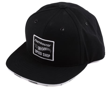 Fasthouse Inc. Staging Hot Wheels Youth Hat (Black/White)
