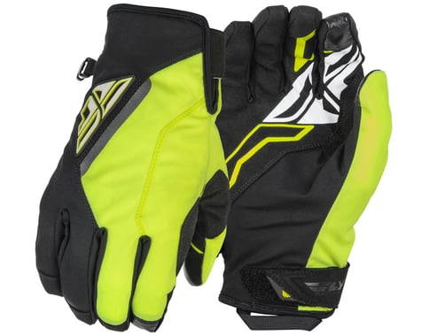 Fly Racing Title Gloves (Black/Hi-Vis) (Winter) (S)